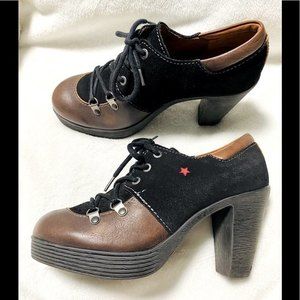 Anthropology Size 7 Platform Oxfords Laceup Pump Shoes